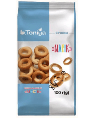 Сушка ванільна Масік 100г ТМ Toniya